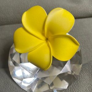 Plumeria Flower Clip YELLOW